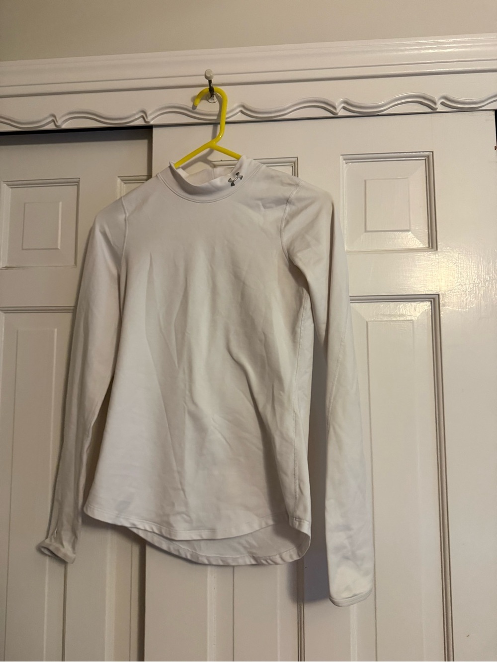 Under Armour White Long-Sleeve Performance Top